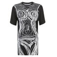 thumbnail image 5 of KOMOO Women T-shirt Dress Print Short Sleeve Loose Short Dress Punk Grunge Graphic Dress, 5 of 9
