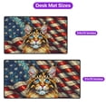 thumbnail image 5 of Patriotic Maine Coon Stained Glass Portrait American Flag Desk Mat Full Keyboard Mouse Pad Cat Lover Kitten Owner Gifts Large Mousepad - 01010, 5 of 5