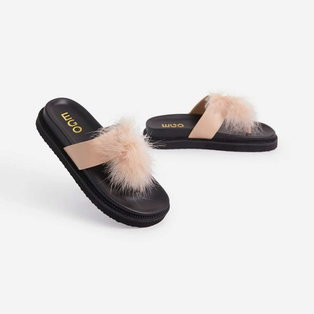 Zapatos casuales de mujer de moda Sandalias transpirables Chanclas de felpa  Wmkox8yii hj789