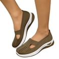 thumbnail image 5 of AUDeals Womens Breathable Orthopedic Slip On Tennis Shoes Arch Support Anti Skid Walking Sneakers (Coffee, 8.5), 5 of 9