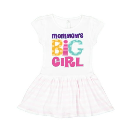 

Inktastic MomMom s Big Girl Gift Toddler Girl Dress