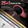 thumbnail image 3 of 20V Cordless Drill Set, 171Pcs Pink Home Tool Kit with Storage Bag for  Repair, 3 of 7