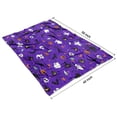 thumbnail image 4 of Halloween Purple Spider Web Pattern Blanket,Comfortable Soft Lamb Wool Throw Blanket,All Season,Warm Lightweight Blankets for Sofa Bed Couch Living Room Chair,40"x50", 4 of 4