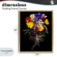 thumbnail image 4 of Stupell Industries Glam Butterfly Adorned Arrangement Gold Floating Frame Canvas Art, 17 x 21, by Carl Kravats, 4 of 8