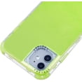 thumbnail image 3 of for iPhone Xs Max Clear Case, Neon Colors Three Durable Layers Rugged Slim Flexible TPU Anti-Drop Reinforced Corners Shockproof Bumper Protective Phone Case for Women Girl Men Green, 3 of 10