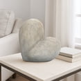 thumbnail image 4 of Decorative Ceramic Heart Sculpture for Home Decor - Ornament for Bathroom, Office, and Living Room Decor - Modern Figurine Accent for Bedroom, Shelf Display, and Coffee Table - 11", Gold & Metallic, 4 of 11