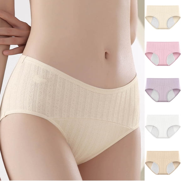 Byworldtasic Comfy Women's Panties Soft Stretchy Underwear Breathable Bikini Briefs Ladies Comfortable Underwear