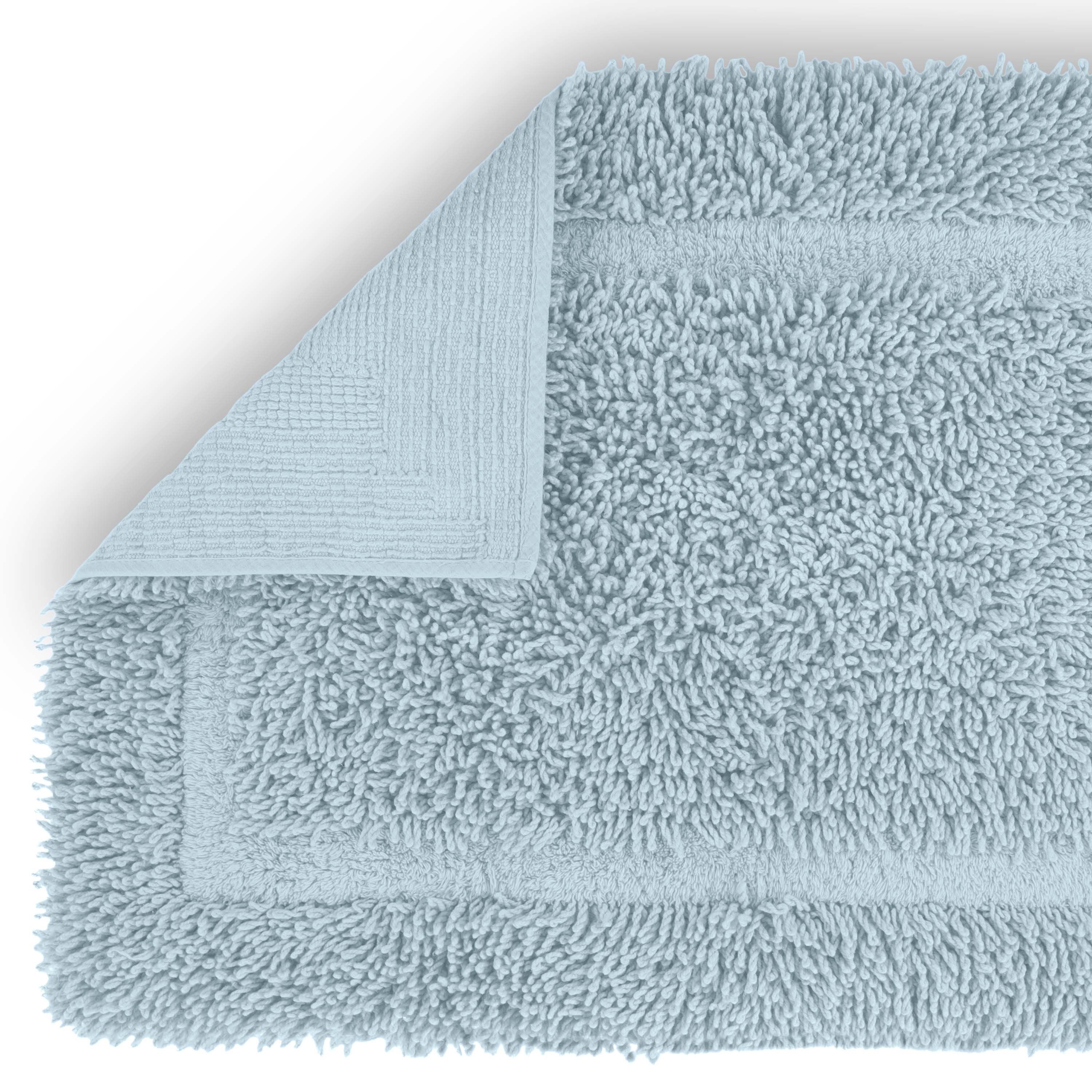 Martex Cotton Bath Rug | Ringspun Soft & Absorbent Non-Slip Quick-Dry Bathroom Mat | Soft Blue