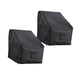thumbnail image 4 of 2 piezas Fundas para sillas de patio Funda para silla de salón Tela Oxford impermeable negra para 29 pulgadas x 30 pulgadas x 36 pulgadas, 4 of 9