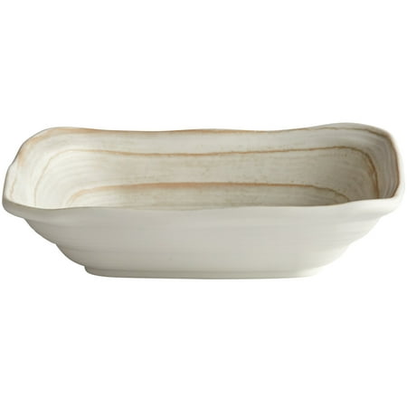 Della Terra Melamine Stoneware 29 Oz Off White Irregular Square Bowl Walmart Com Walmart Com