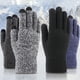 thumbnail image 5 of 2 pares de guantes de invierno para mujer con pantalla táctil, cálidos guantes de punto con forro polar y puños elásticos, guantes de invierno para enviar mensajes de texto 943, 5 of 5