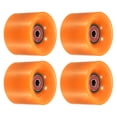 thumbnail image 1 of Unique Bargains Roues de Longboard 60mm avec Roulements ABEC-9 Roues de Rue pour Skateboards Cruiser 80A, Orange Rouge Lot de 4, 1 of 4