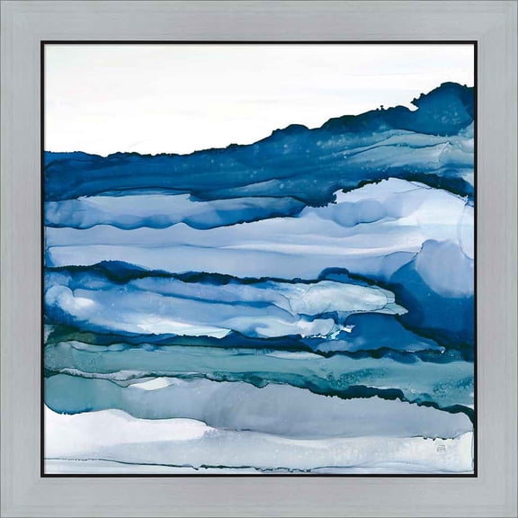 Great Art Now Blue Grayscape III by Chris Paschke, Framed Wall Art, 23.5W x 23.5H