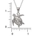 thumbnail image 2 of Connections from Hallmark Women's Crystal Stainless Steel Turtle Pendant, 18" Chain, 2 of 4
