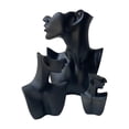 thumbnail image 3 of 3x Soporte de exhibición de joyas, organizador de busto, elegante decoración, maniquí, soporte de joyería, busto de cabeza, retrato para exhibición de Negro, 3 of 9