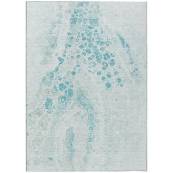 Dalyn Rugs Machine Washable Indoor/Outdoor Chantille Teal 2'6" x 3'10" Rug