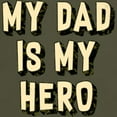 thumbnail image 3 of CafePress - My Dad Is My Hero Dark T Shirt - Men's Classic Graphic Cotton T-Shirt, 3 of 4