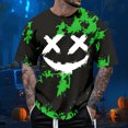 thumbnail image 2 of SJLDQY Halloween T Shirts for Men Y2K Novelty Graphic Tees Hallowmas Streetwear Short Sleeve Crewneck T Shirts Trendy Casual Soft Tops, 2 of 4