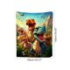 thumbnail image 3 of Cartoons Dinosaur Print Flannel Fleece Throw Blanket Soft Cozy Decorative Blanket For Home Bedroom Sofa, 3 of 6