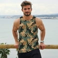 thumbnail image 6 of Picia Camouflage Rabbit Printed Men’s Performance Tank, Men's Workout Tank Top Moisture-Wicking Tank Top Muscle tee, Breathable Workout Shirt-Large, 6 of 7
