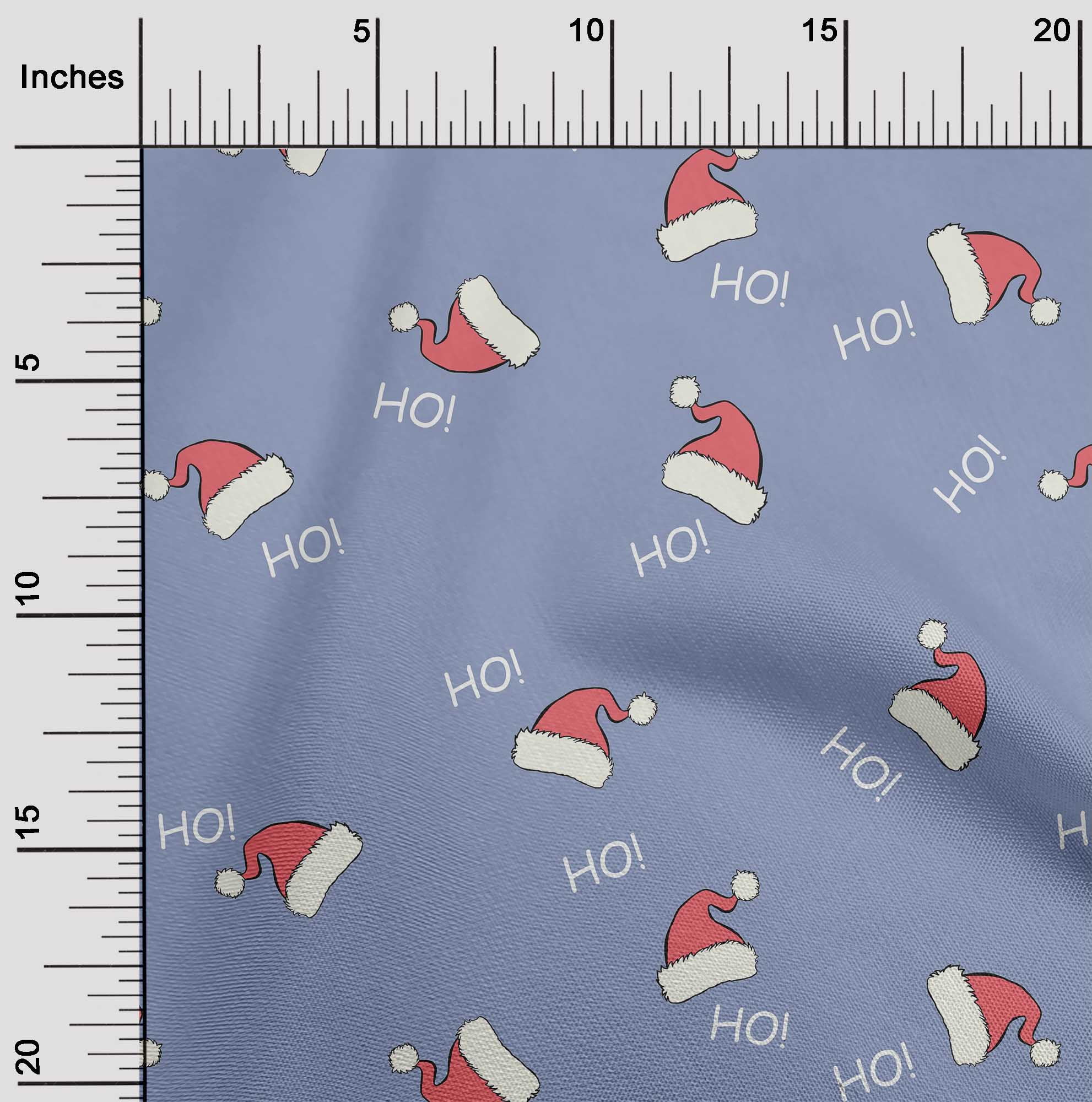 oneOone Cotton Jersey Medium Purple Fabric Christmas Hats Dress Material Fabric Print Fabric By The Yard 58 Inch Wide