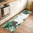 thumbnail image 2 of Runner Rug 2'x6', Sage Green Black Women Washable Non-Slip Hallway Runner Rugs, Spring Eucalyptus Leaves Bedside Rugs Floor Mats Carpet Runners for Kitchen Bathroom Laundry Room, 2 of 8