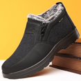thumbnail image 2 of 2025 zapatos de algodón para hombres de invierno, nuevas botas de nieve cálidas de felpa para hombres de mediana edad y ancianos, botas de ocio antideslizantes para viajes al aire libre, 2 of 5