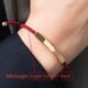 thumbnail image 1 of Pulsera de tubo hueco de acero inoxidable con nombre personalizado para hombre y mujer, pulsera de cuerda trenzada ajustable de 2mm a la moda, regalo de joyería, 1 of 4