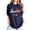 Navy-b, variant on 250 Anniversary USA Shirt American Falg Print Short Sleeve 250th Birthday T-Shirt 1776-2026 4th of July Tops for Women