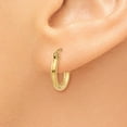 thumbnail image 3 of 14K Yellow Gold Earring Hoop Women'S 13 mm Polished 2Mm Lightweight Tube Earrings, 3 of 4