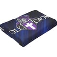 thumbnail image 6 of College A of The Holy Cross Logo Fleece Blanket, Very Soft Microfiber Flannel Blanket for Couch Warm and Cozy for All Seasons, 6 of 6