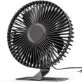 thumbnail image 2 of portable desktop fan 6 inch USB Desk Fan 4 Speeds, Ultra-quiet 90° Adjustment for Better Cooling Portable Mini Powerful Desktop Table Fan Small Personal Fan for Home Office Metal Base, 2 of 4