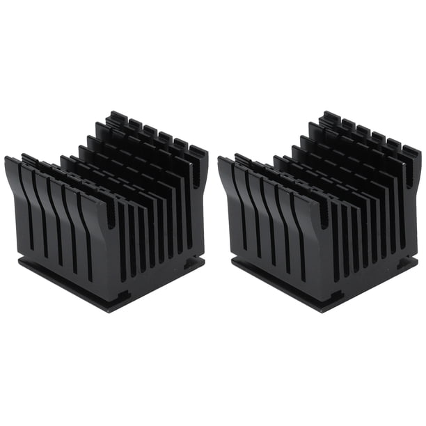Enfriador del disipador de calor del motor paso a paso, kit de disipador de calor de la placa base del enfriador del disipador de calor de aluminio de 2 piezas Kit de enfriador del disipador de calor de aluminio Los mejores materiales