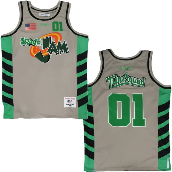 Tune Squad Space Jam NASA Men's Headgear Classics Embroidered Basketball Jersey (Medium)