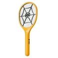 thumbnail image 2 of Electric Fly Swatter, Zapper Racket with 3 Layers Mesh, Powerful Fly Killer Indoor & Outdoor with 500mAh Battery Rechargeable for Home, Bedroom, Kitchen and Patio, Yellow & Black, 2 of 7