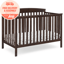 Delta Children Hanover 6-in-1 Convertible Baby Crib, Walnut Espresso