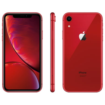 Straight Talk Apple iPhone XR, 64GB, Red- Prepaid Smartphone