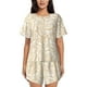 thumbnail image 1 of Fotbe Plant Conjunto de Pijama Estampado para Mujer, 2 Piezas, Ropa de Dormir con Camiseta de Manga Corta y Shorts Suaves-Small, 1 of 6