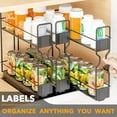 thumbnail image 5 of SpaceAid Pull Out Spice Rack Organizer, with Labels, 3 Drawers 2-Tier, 7.7" W x10.75 D x10 H, 5 of 6