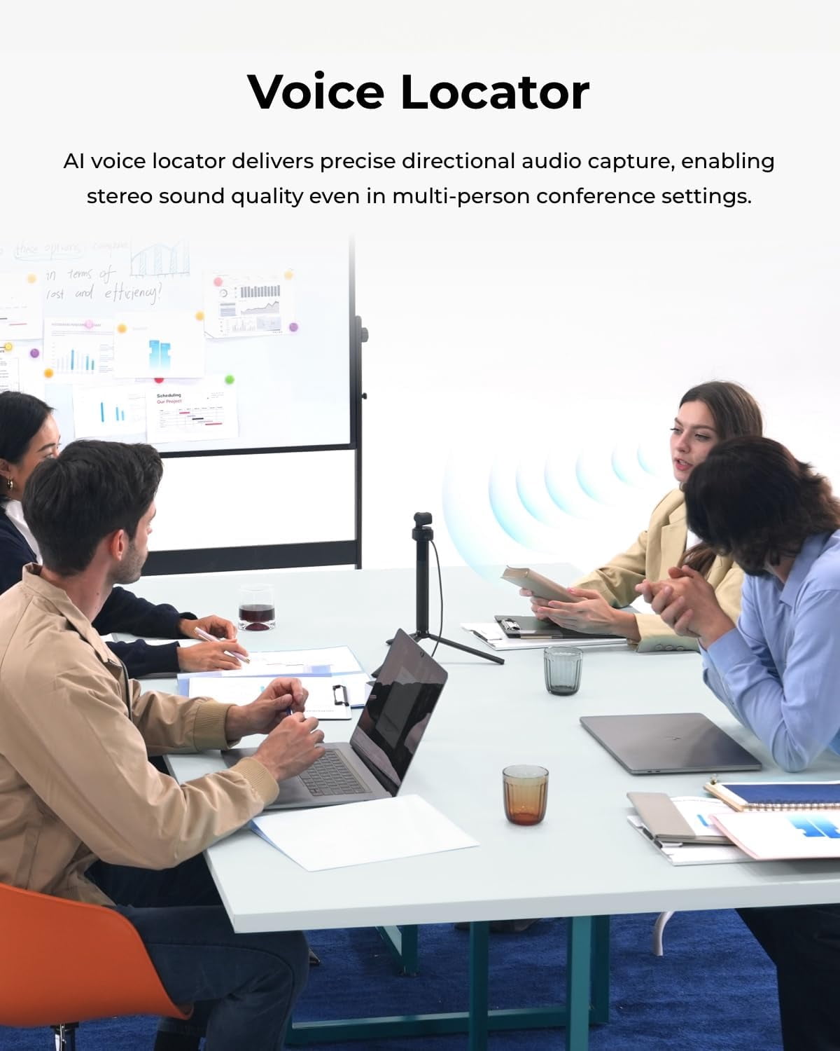 OBSBOT Tiny 3 Lite AI-Powered Spatial Audio 4K Webcam - Compact AI Tracking