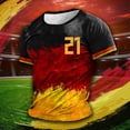 thumbnail image 2 of Playeras De Algodon Para Hombre, Camiseta De Manga Corta De Verano Para Hombre, Camiseta Moderna Y Con Bloques De Color, Camisa De Cuello Para Hombre, 2 of 6