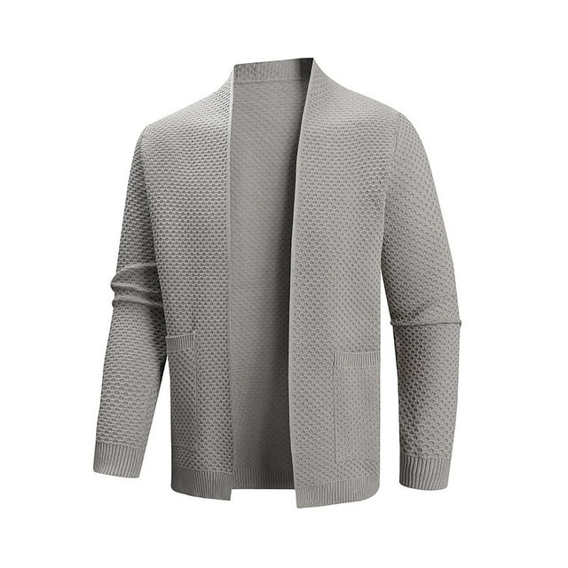 Cardigans pour Hommes, à la Mode, Ajustement Slim, Superposition et Tenue Décontractée
