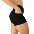 thumbnail image 4 of iTNHFP Women's Shorts Metallic Rave Booty Dance Shorts Imitation Light Women Short Underwear, 4 of 8