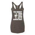 thumbnail image 2 of Wild Bobby, Office Prison Mike Dementors Michael Scott, Pop Culture, Women Tri-Blend Racerback Tank Top, Brown, X-Large, 2 of 4