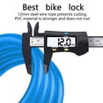 thumbnail image 4 of Candados para bicicletas Candado de cable para bicicleta con combinación reiniciable segura en espiral con soporte de montaje Zhivalor 221593-2, 4 of 8
