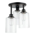 thumbnail image 6 of Globe Electric 3-Light Seeded Glass Oil-Rubbed Bronze Indoor Semi-Flush Mount Ceiling Light, 6 of 8
