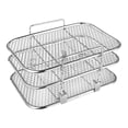 thumbnail image 2 of Ainf Friteuse à Air Chaud Friteuse à Air Chaud Carrée Grille Empilable pour Friteuse à Air Grille de Friteuse à Air Grille Grille en Acier Inoxydable Insert 304 Friteuse à Air Chaud, 2 of 9