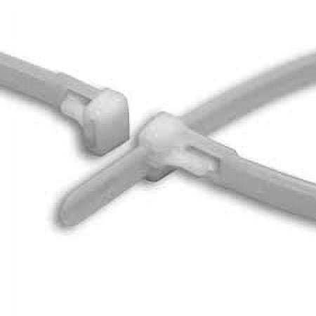 14" 50lb Natural Trigger Releasable Cable Ties 100/bag Part #RT14-50-9C-.30