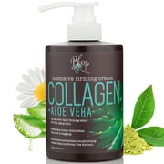 Bloom Collagen + Aloe Vera Firming Body Cream | Moisturizing Body Lotion, 15 Fl Oz