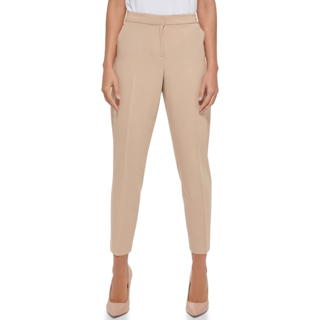 Pantalones Tommy Hilfiger Sloane con cintura elástica en la espalda y tobillo Sand 2